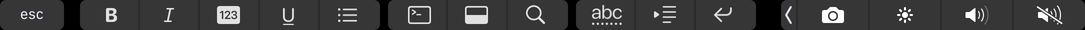Custom Touchbar Extension for Markdown files