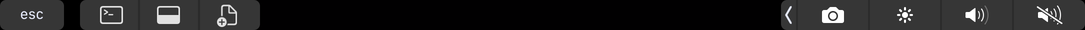 Custom Touchbar Extension when no file is open