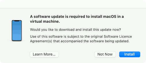 Apple Virtualization Framework Update Required