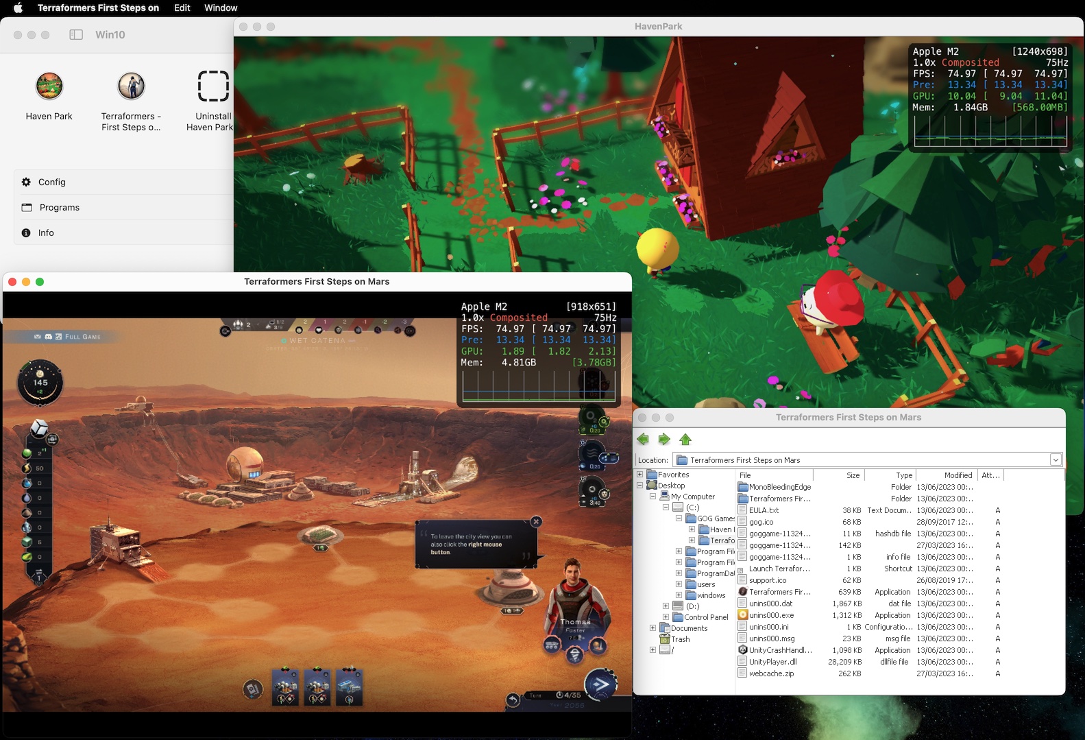Whisky (Wine) running GPTK and Windows games
