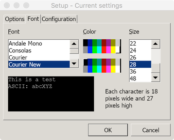Wine Console Font Size for Retina Mode