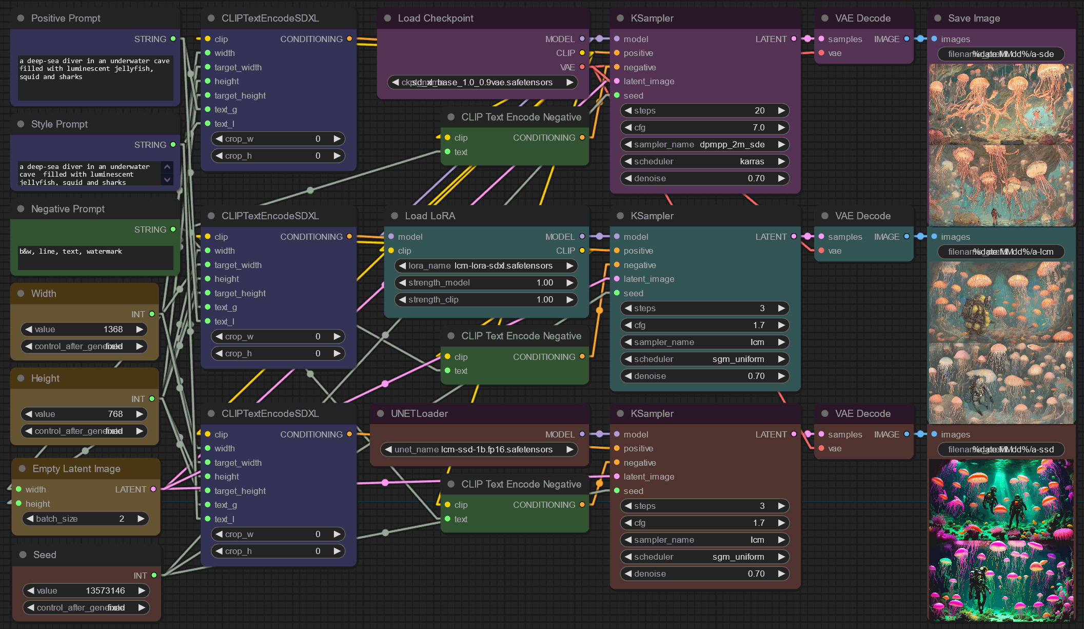 ComfyUI LCM LoRA for SDXL