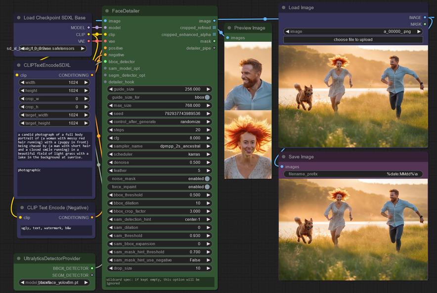 ComfyUI-Impact-Pack FaceDetailer node