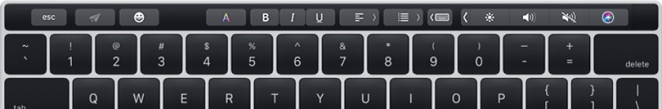 MacOS User Guide - Use the Touch Bar on Mac