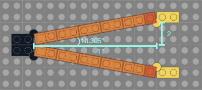 Lego Hinge Angle Calculation