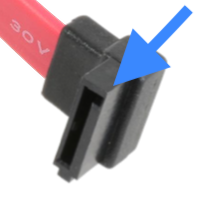 270-degree elbow or up-angel SATA cable