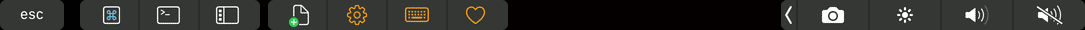 VS Code Touch Bar when no Editor is Open
