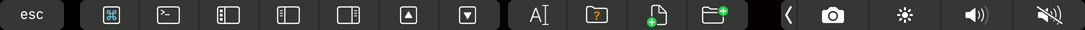 VS Code Touch Bar when Folder Explorer has Focus