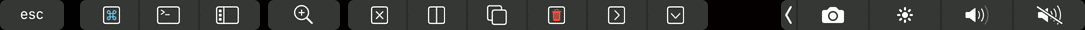 VS Code Touch Bar when Terminal has Focus