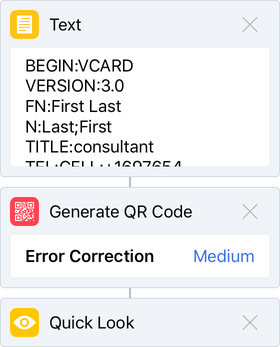 Workflow Generate QR Code