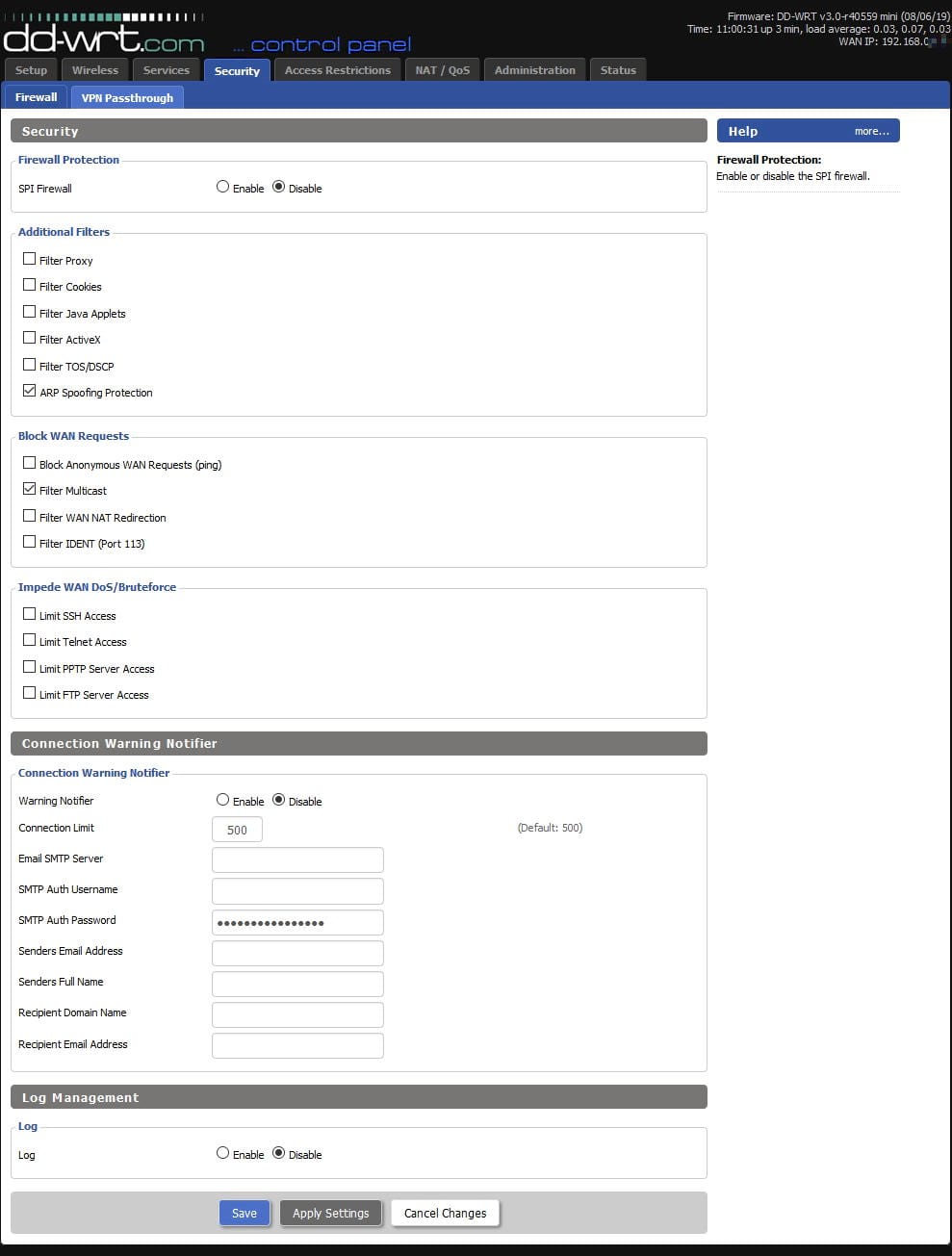 DD-WRT Security