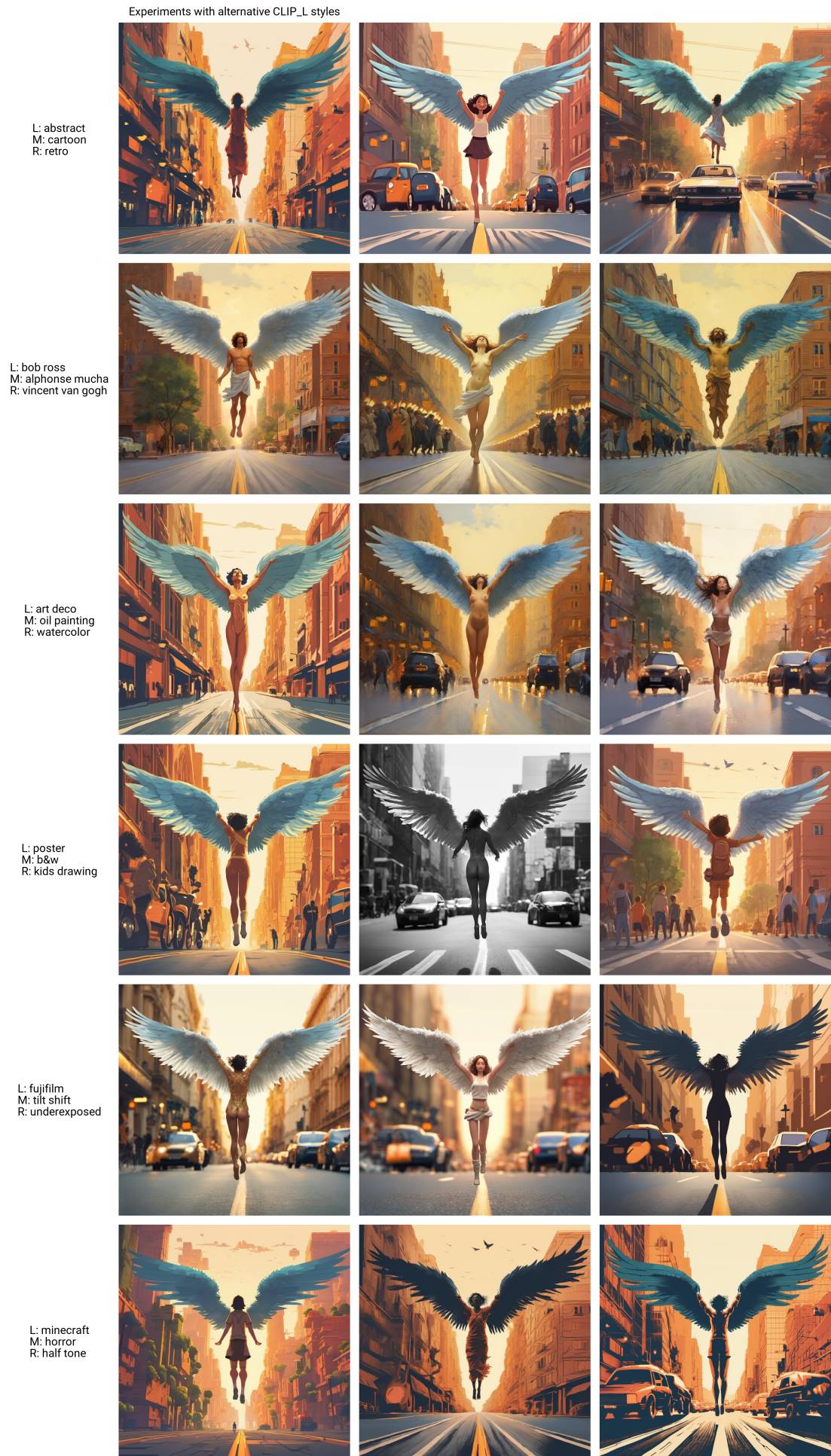 CLIP_L Prompt Experiments 3: Alternative Style Descriptors