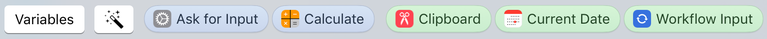 Workflow Keyboard Toolbar