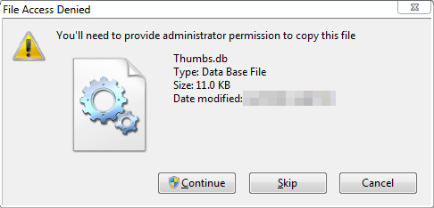 File Access Denied during Copy